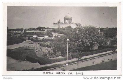 CLIFTON GARDEN KAR PAKISTAN (CARTE PHOTO)