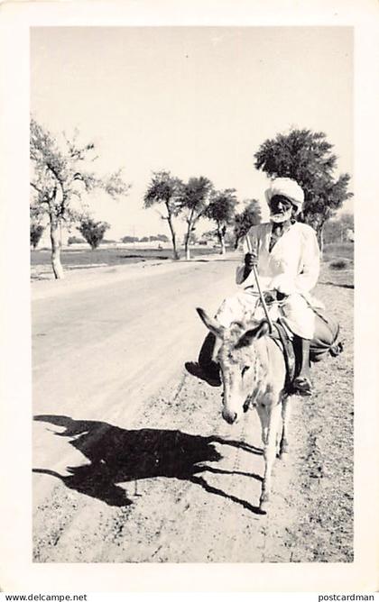 Pakistan - Donkey rider - REAL PHOTO - Publ. unknown