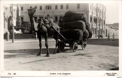 Pakistan - Karachi - Camel Car - Chameau CPA