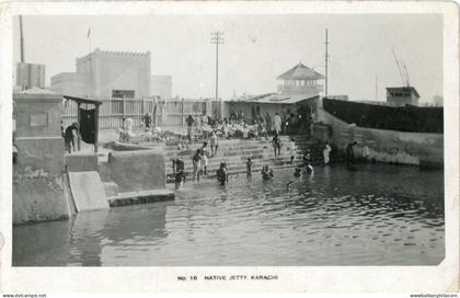Pakistan Karachi Native Jetty photocard