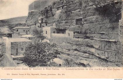 Palestine - MAR SABA - Dwellings in the rocks - Publ. Dimitri Tarazi & Fils 212 - 305