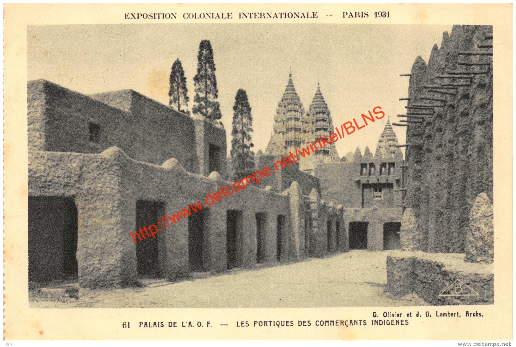 Palais de l'A.O.F. - Exposition Coloniale Internationale Paris 1931
