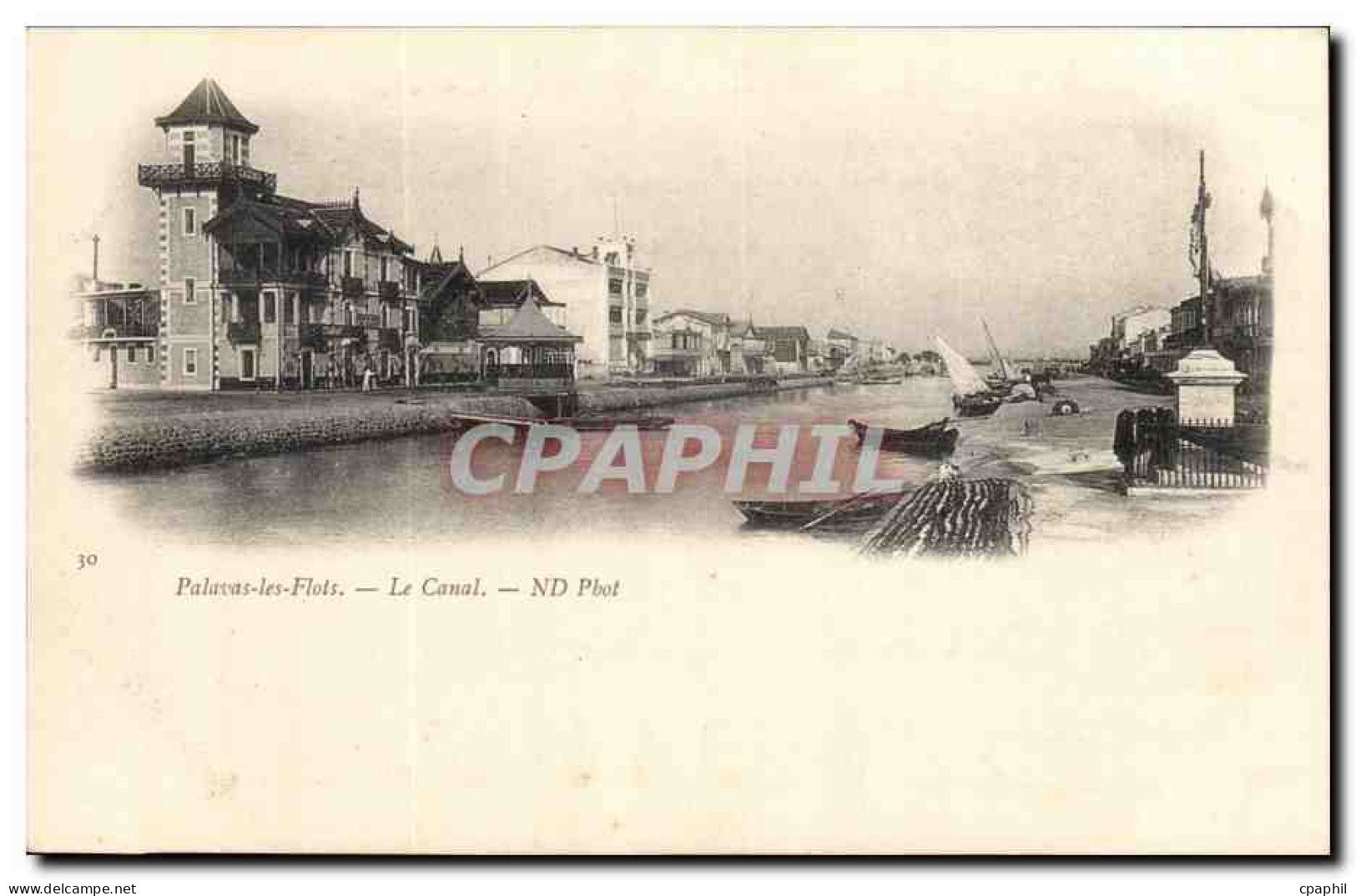 Palavas les flots CPA le canal