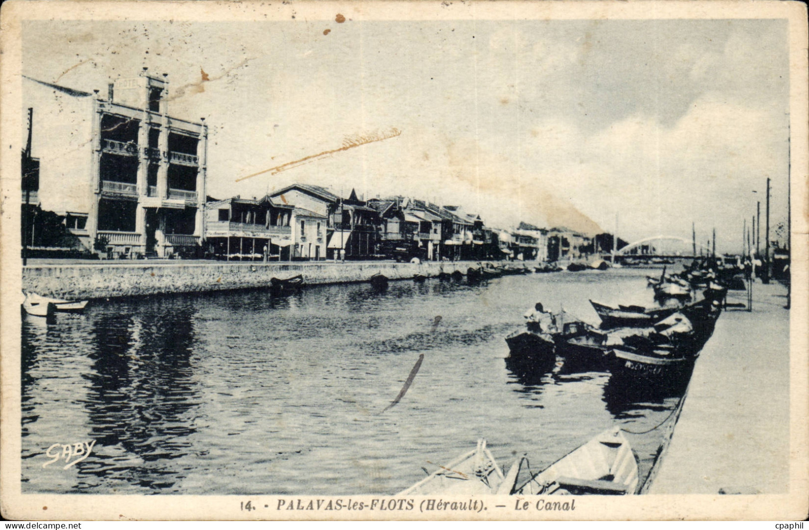 Palavas les flots CPA Le canal