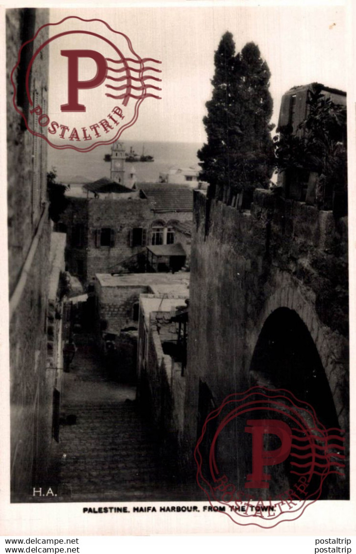 PALESTINA. PALESTINE. Haifa Harbour From The Town