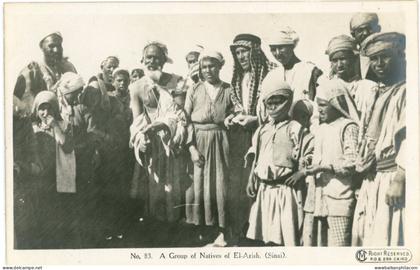 Palestine El Arish Natives Sinai photocard