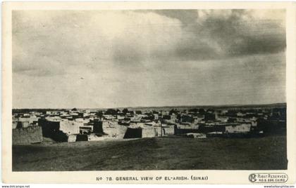 Palestine El Arish Sinai View photocard