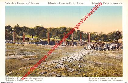 Sebastia - Ruins of columns - Palestina Israel