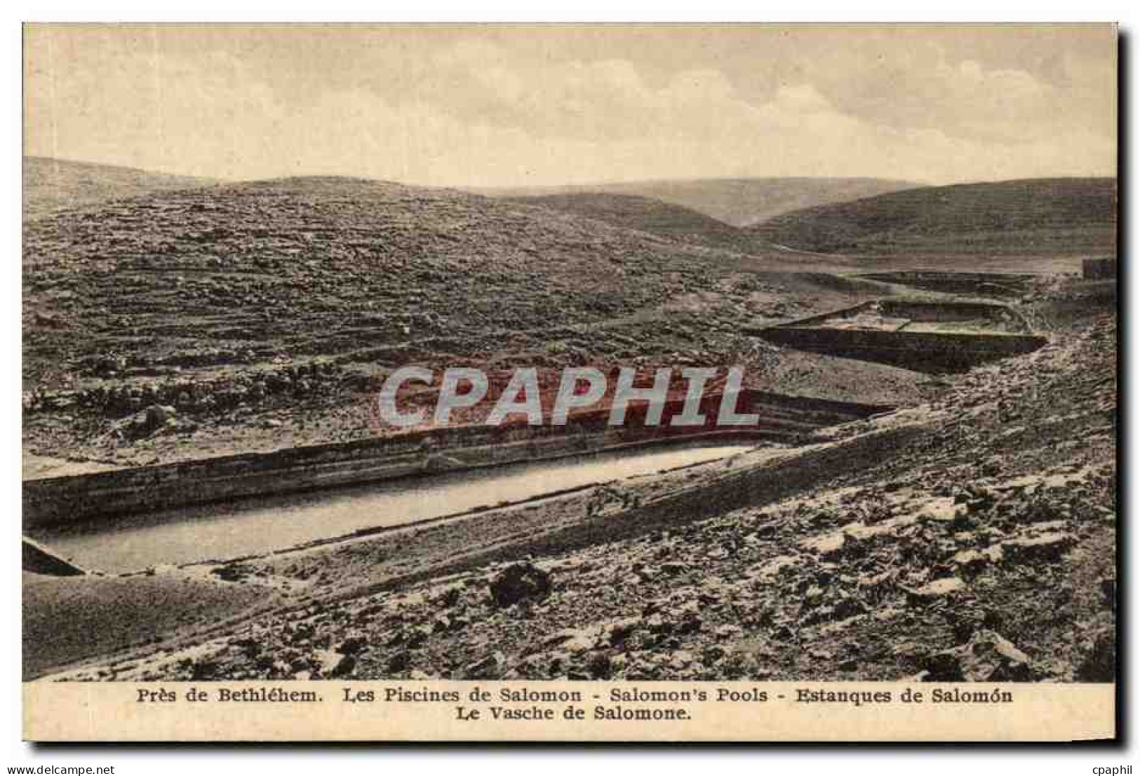 Palestine - Bethleem - Bethlehem - Les Piscines de Salomon - Pools CPA
