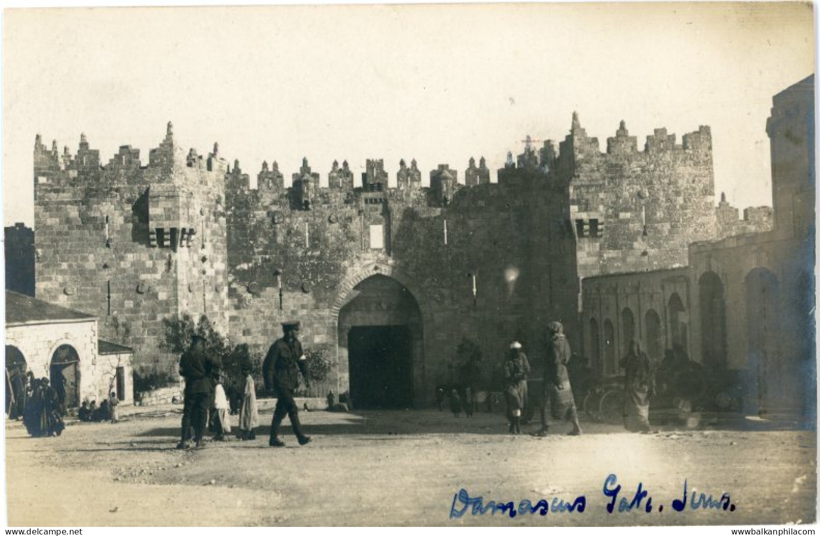 Palestine Jerusalem Damascus Gate photocard