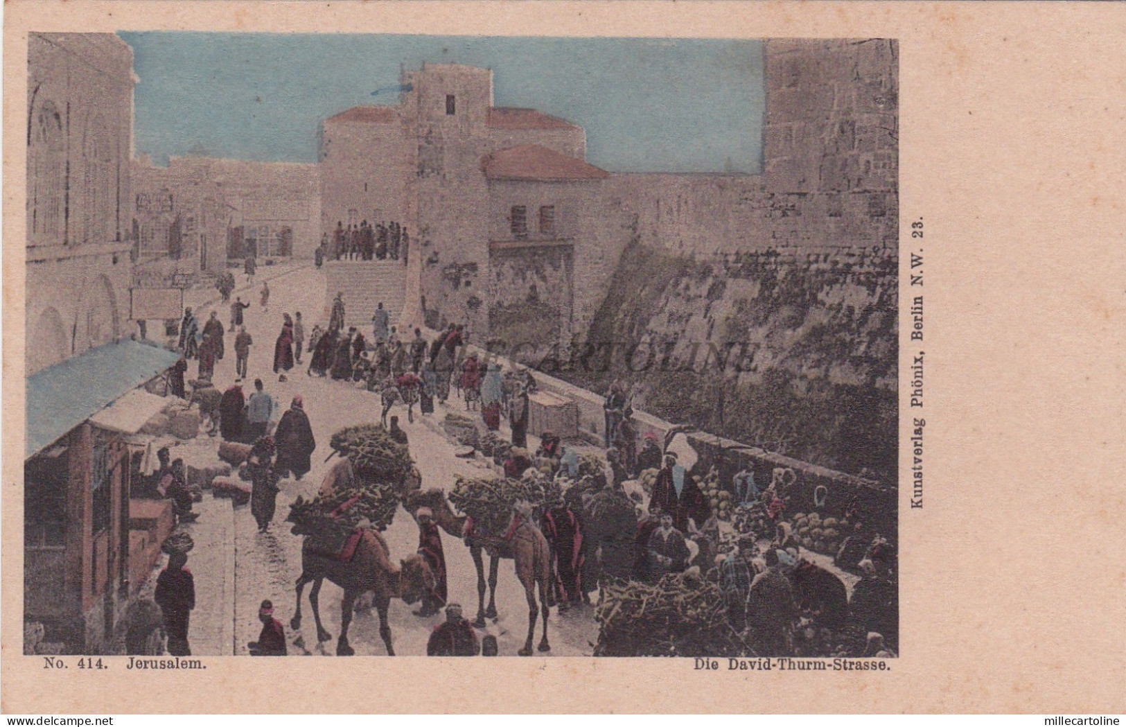 PALESTINE - Jerusalem - Die David-Thurm-Strasse - Phönix Leo Winz