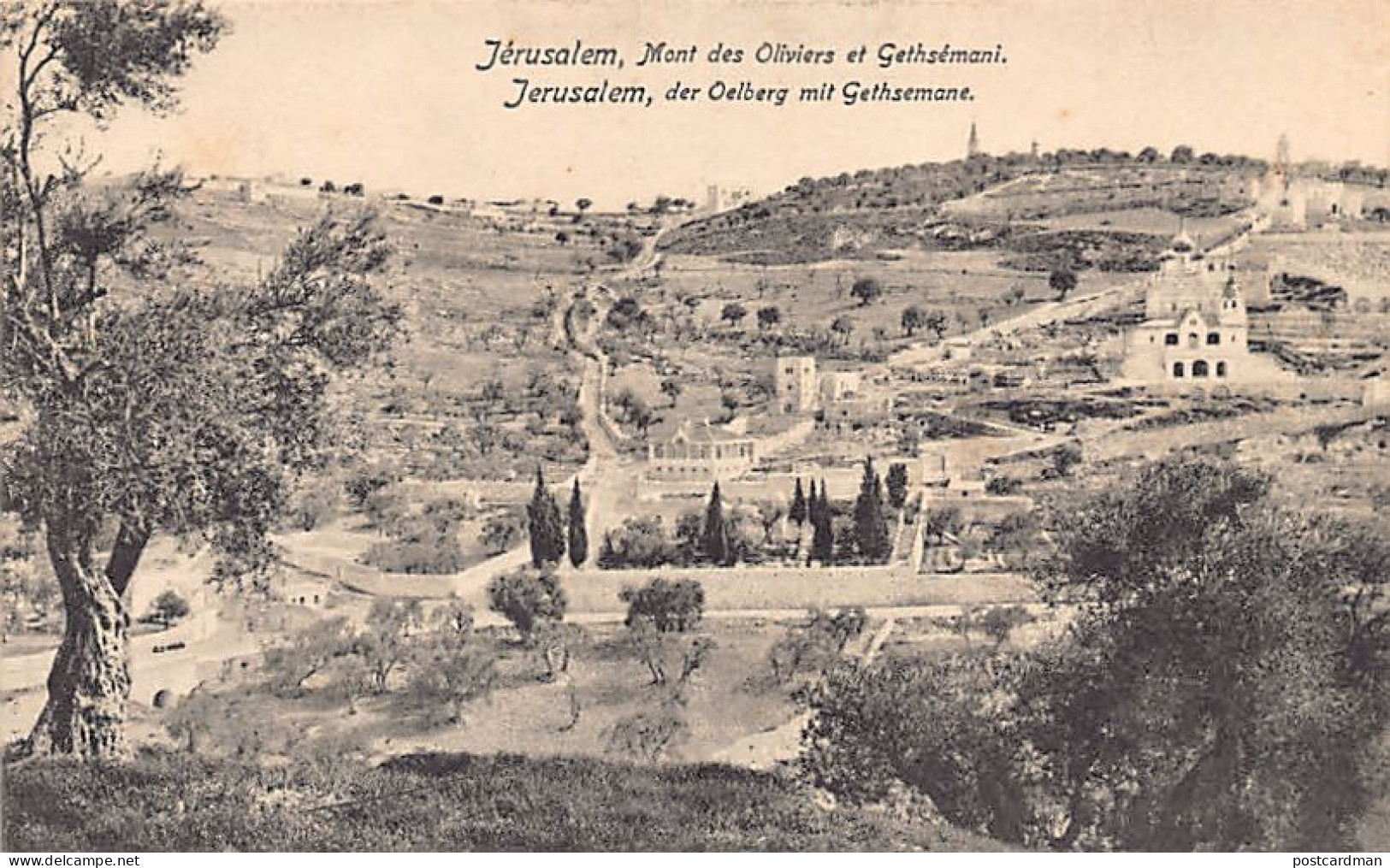 Palestine - JERUSALEM - Mount of Olives and Gethsemane - Publ. Wanderer Serie Palestina 8