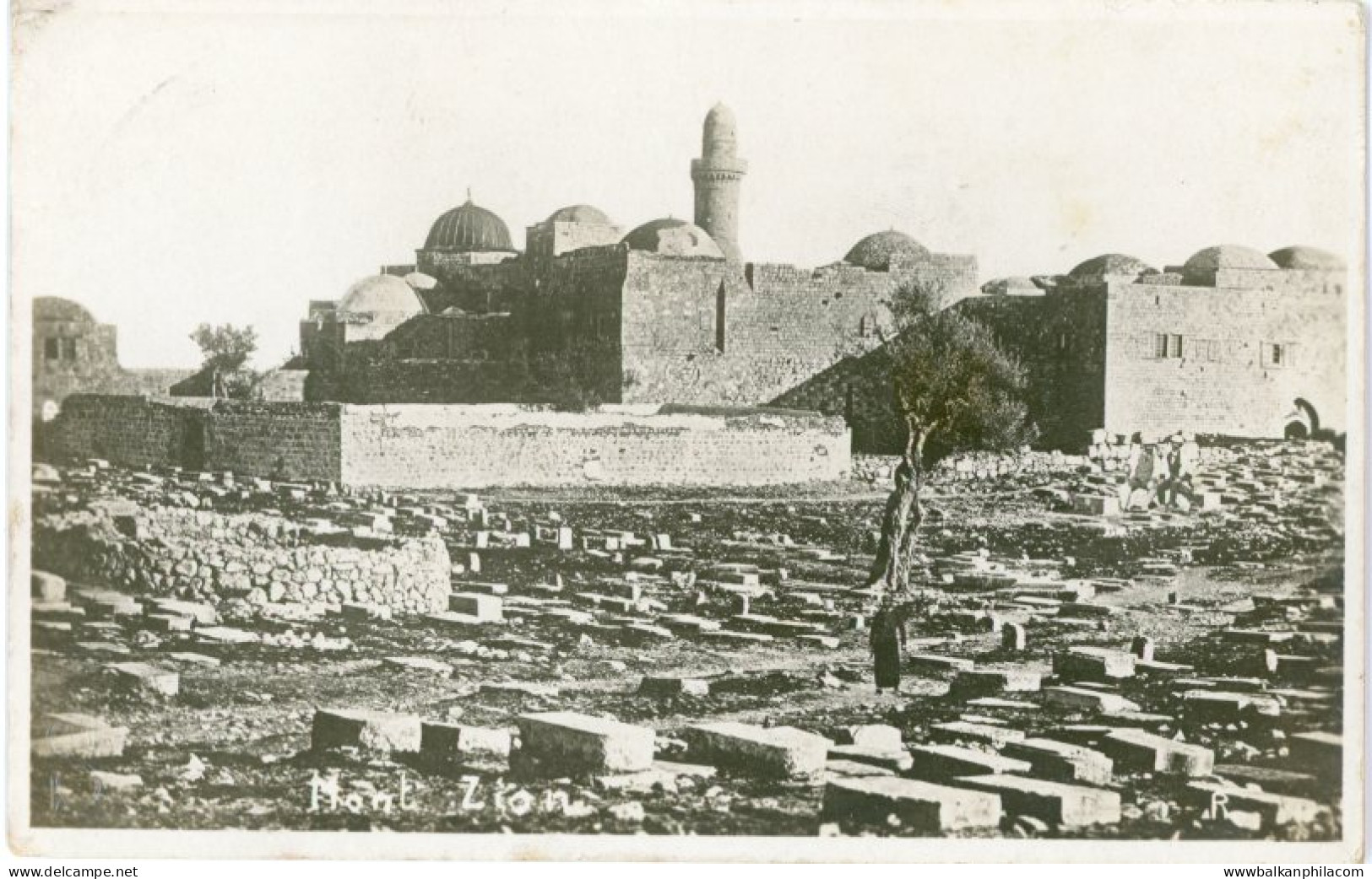 Palestine Jerusalem Mount Zion photocard