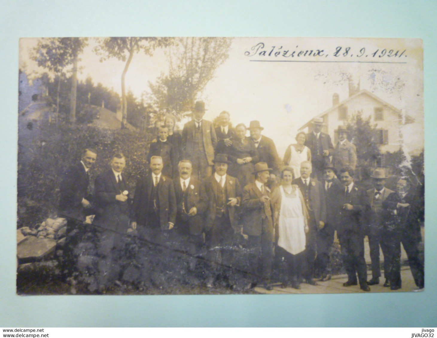 PALEZIEUX  28 - 9 - 1924  :  Carte  PHOTO très animée