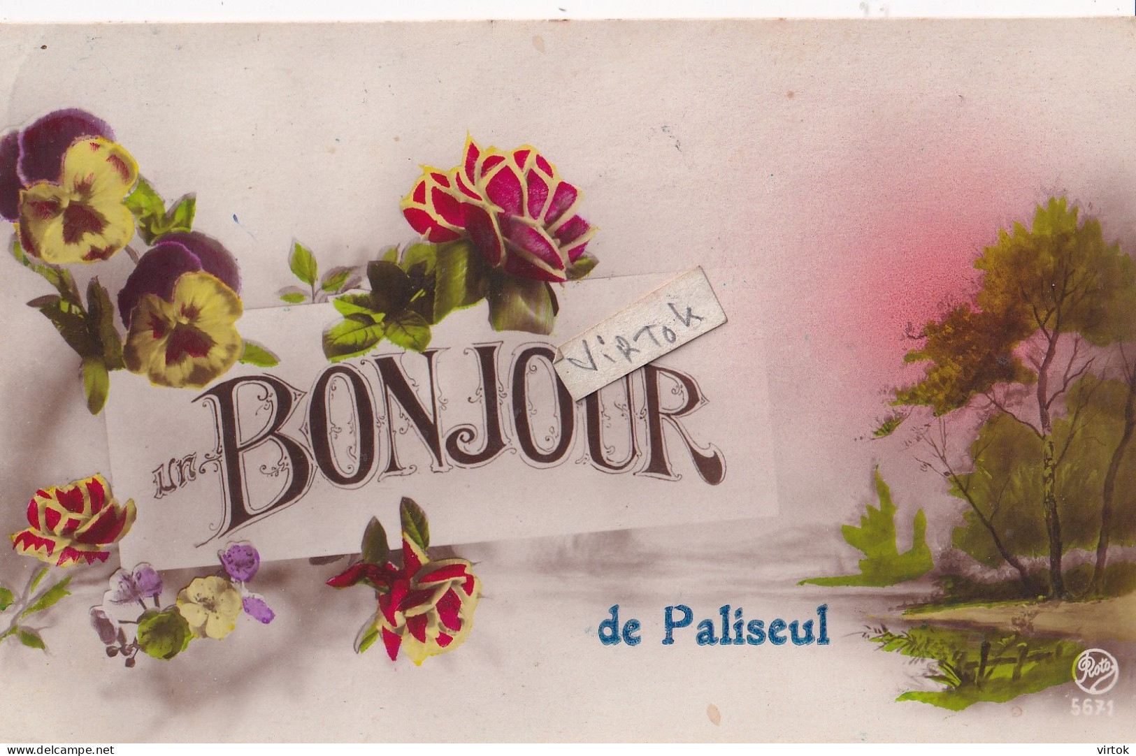 Paliseul :  bonjour  (  avec timbre )