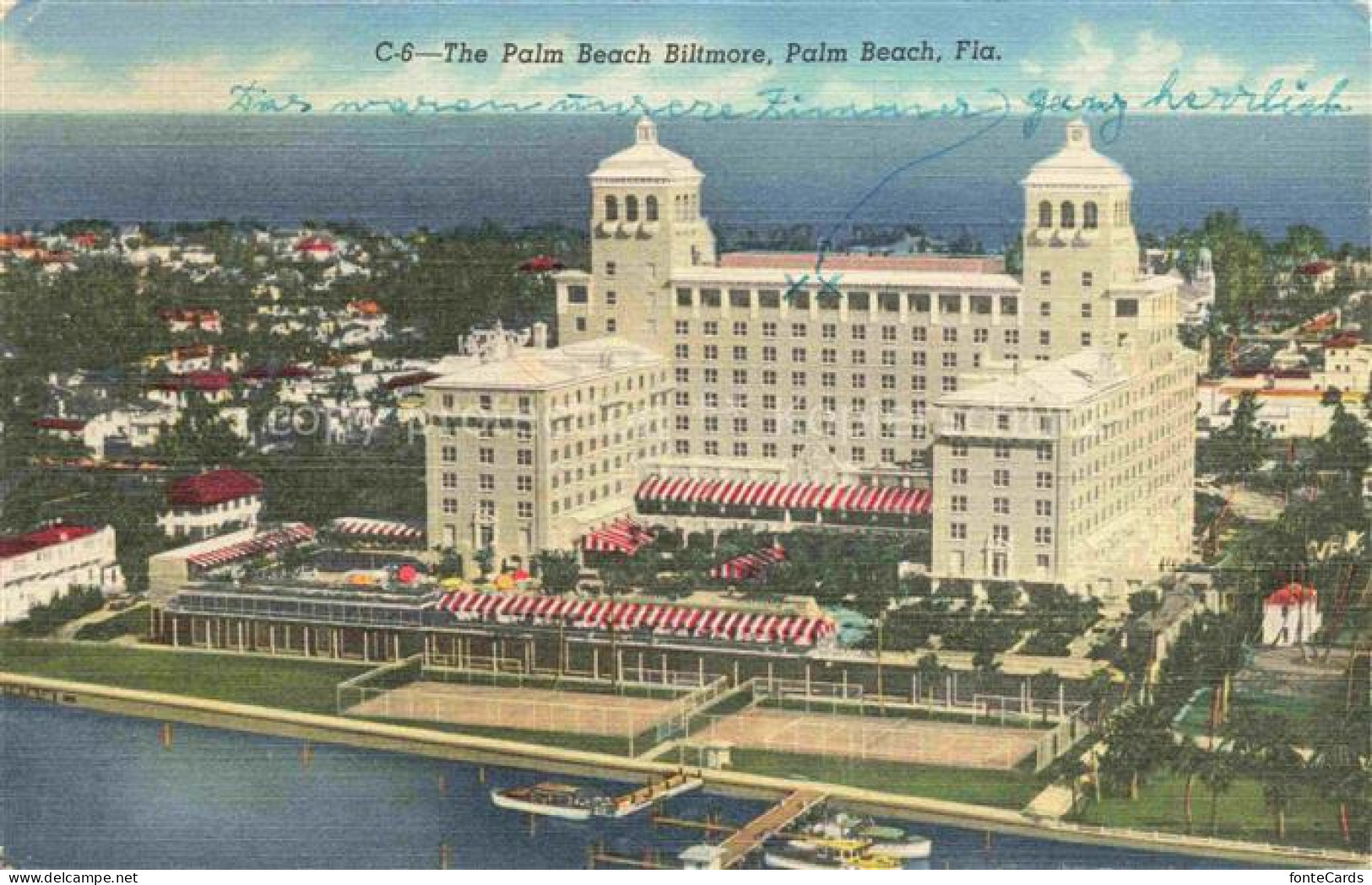 Palm Beach Florida USA The Palm Beach Biltmore Hotel aerial view