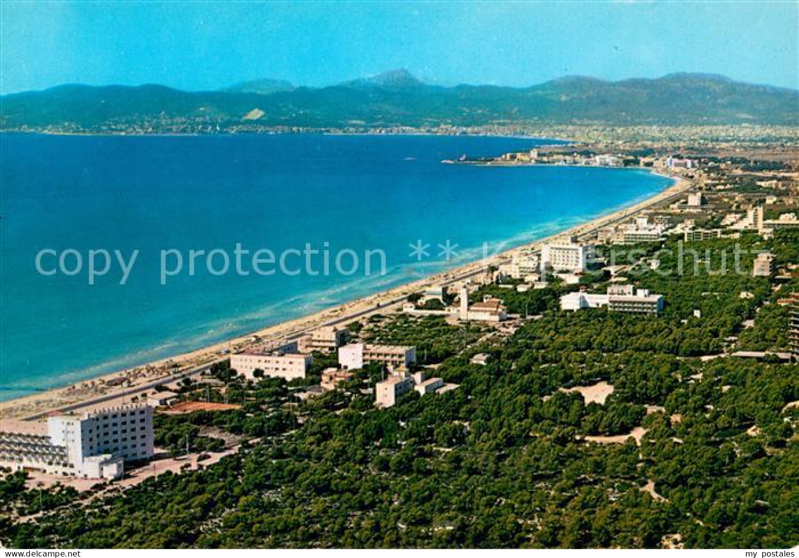 Palma de Mallorca Vista aérea de la Playas de Palma