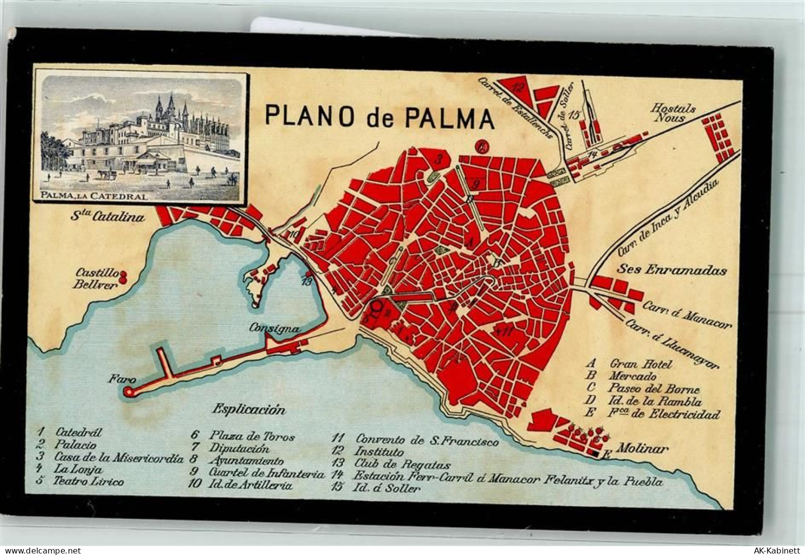 Palma Mallorca - Plano de Palma AK - 52205473