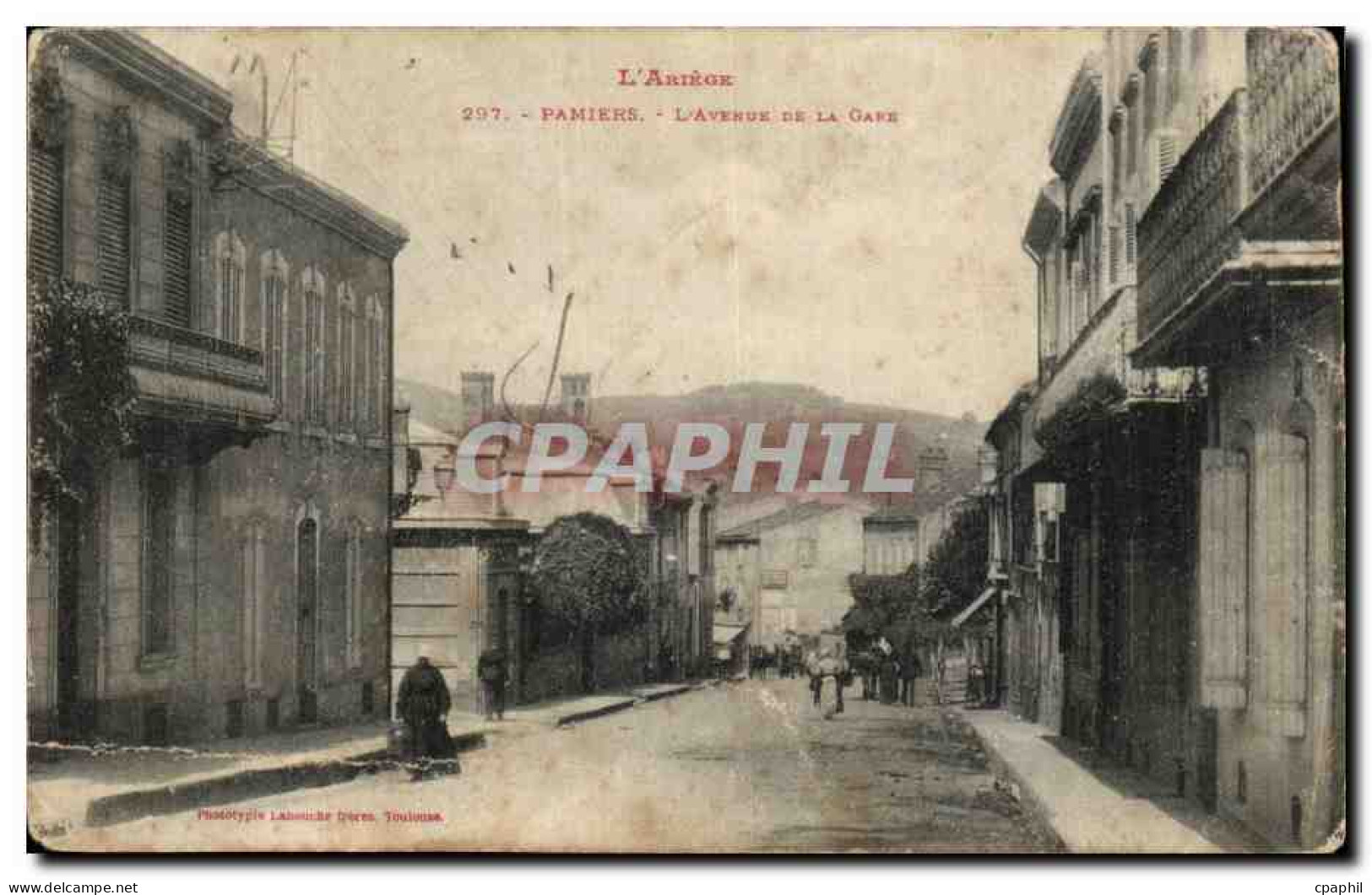 Pamiers CPA Avenue de la gare