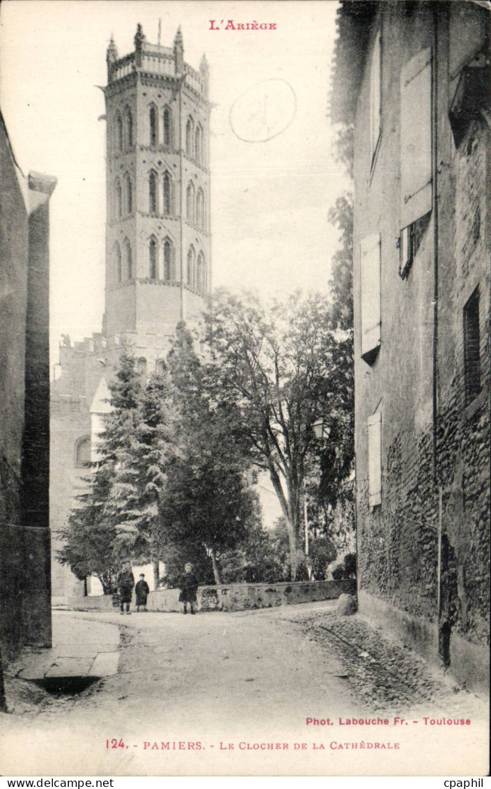 Pamiers CPA Le clocher de la cathedrale