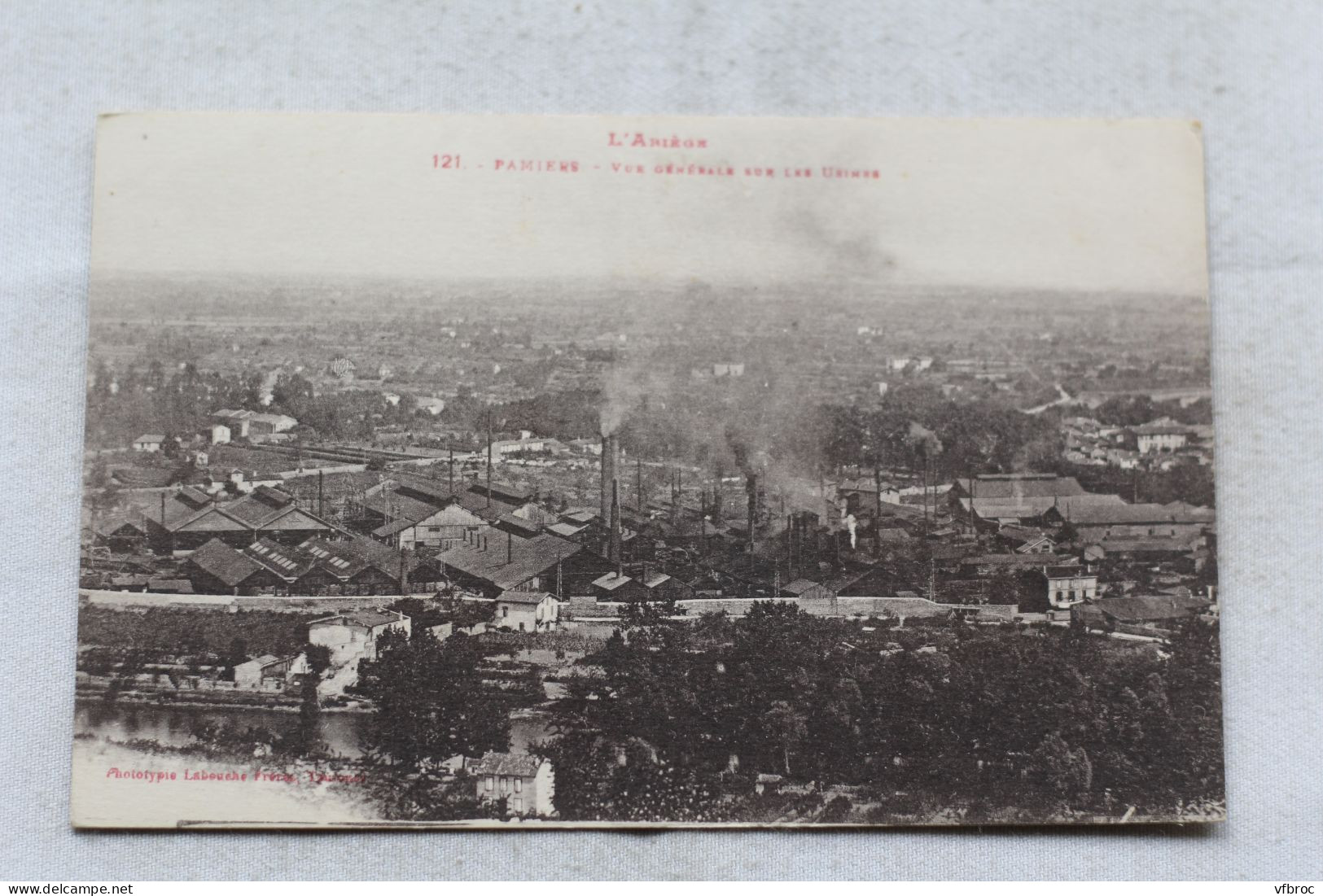 Pamiers, vue générale sur les usines, Ariège 09