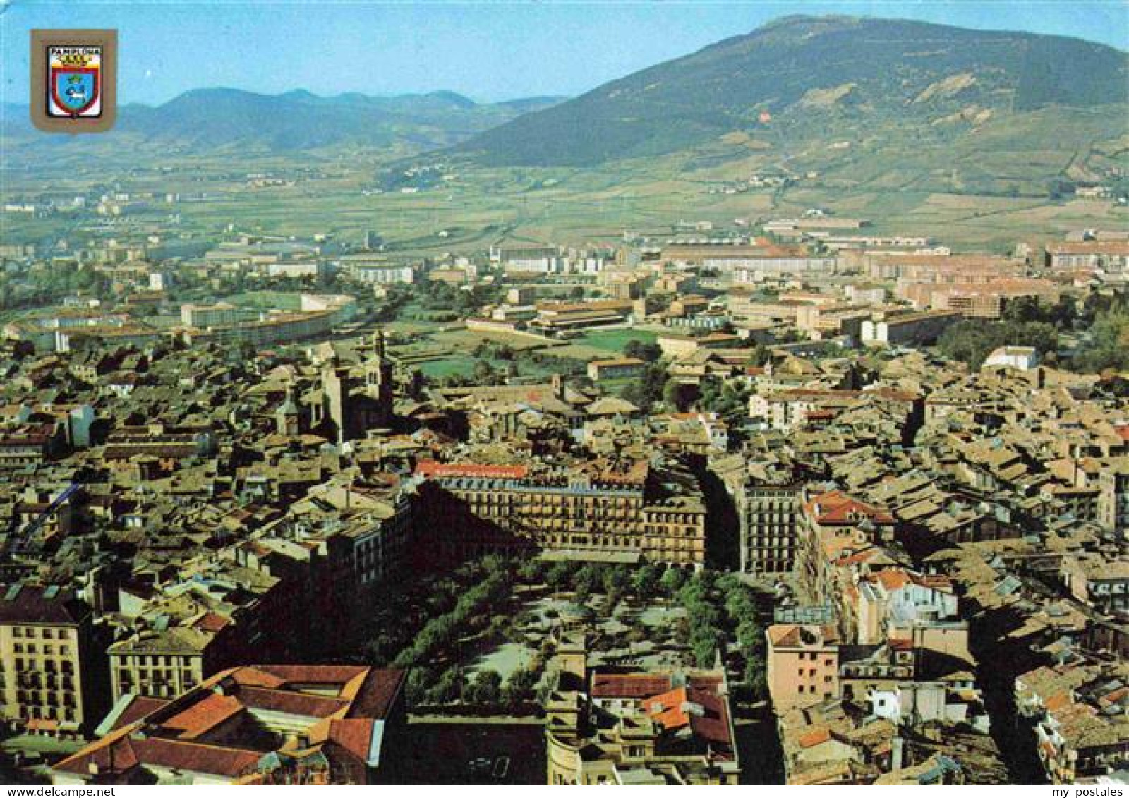 Pamplona Navarra ES Centro de la Ciudad Fliegeraufnahme