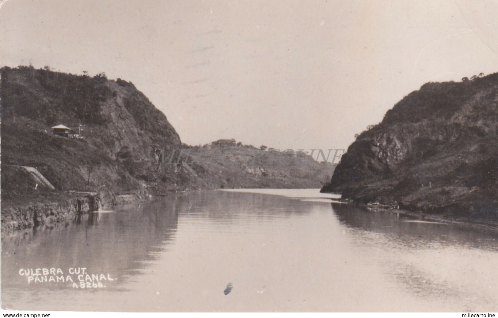 PANAMA - Culebra Cut, Panama Canal, Photo Postcard 1931
