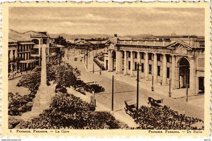 PC PANAMA, PANAMA CITY, LA GARE, Vintage Postcard (b22336)