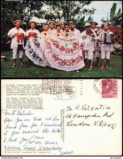 Postcard Panama (Land-Allgemein) Frauen in Kleidern Musiker Typen AK 1971