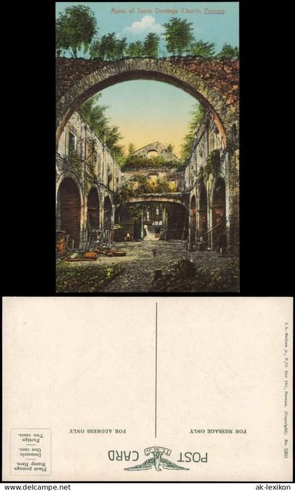 Postcard Panama (Land-Allgemein) Ruins of Santo Domingo Church 1913