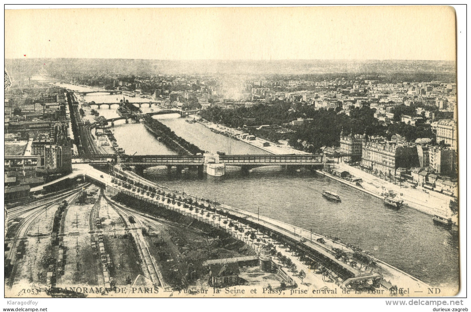 Panorama de Paris postcard not travelled bb