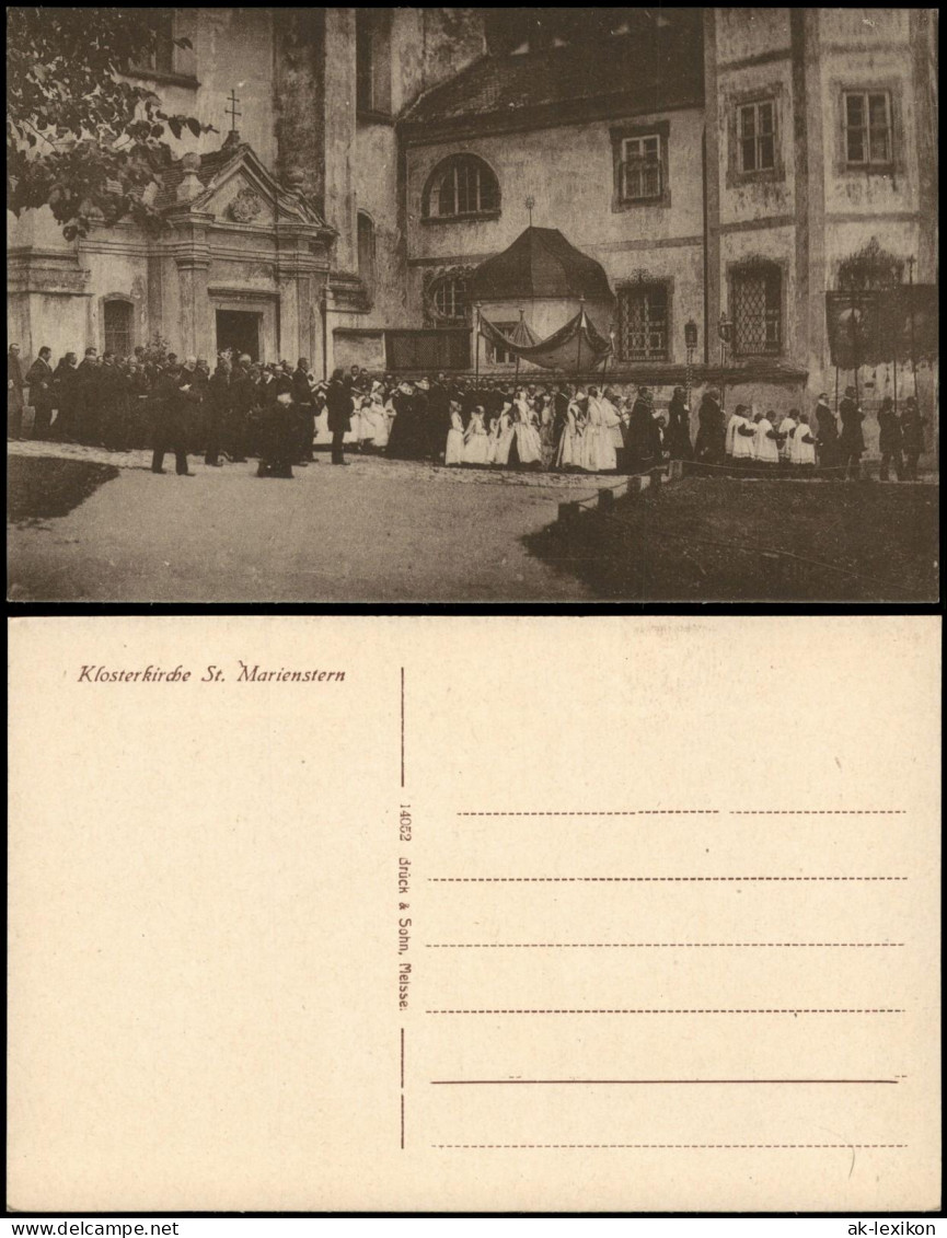Panschwitz-Kuckau Pančicy-Kukow Klosterkirche St. Marienstern Prozession 1912