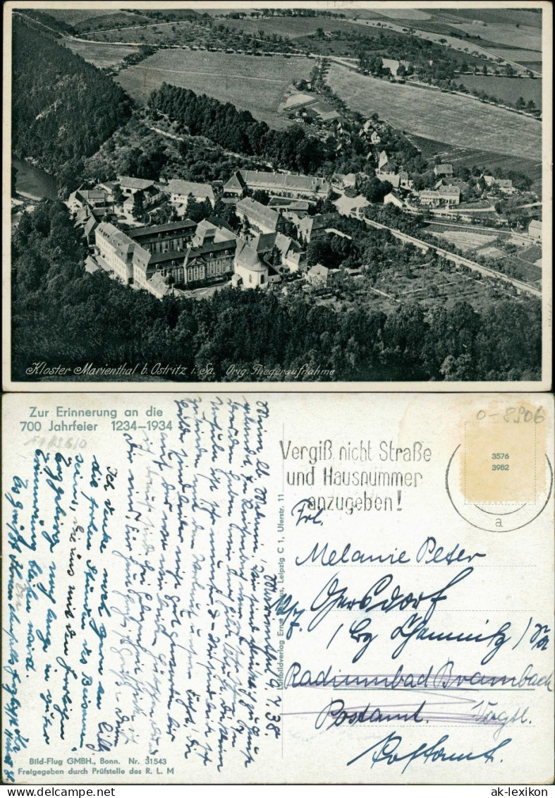 Panschwitz-Kuckau Panicy-Kukow Luftbild Kloster 700 Jahre 1934