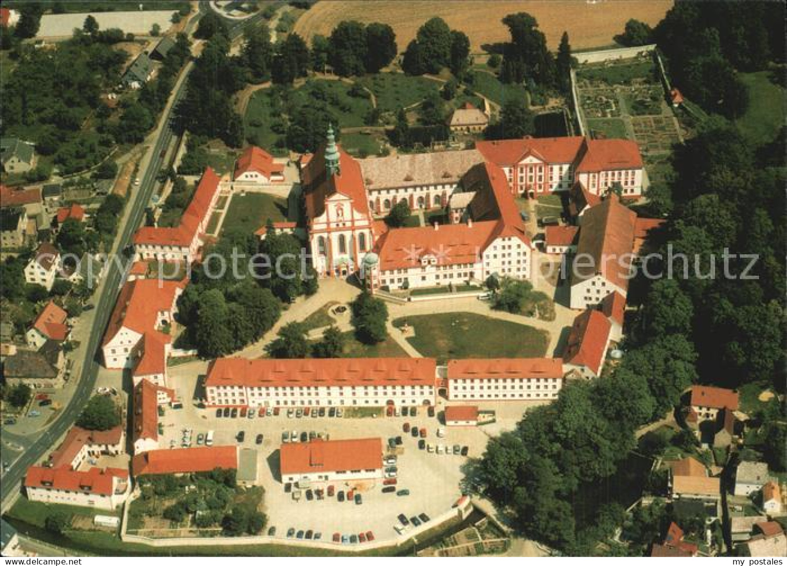 Panschwitz-Kuckau Zisterzienserinnen Abtei Fliegeraufnahme