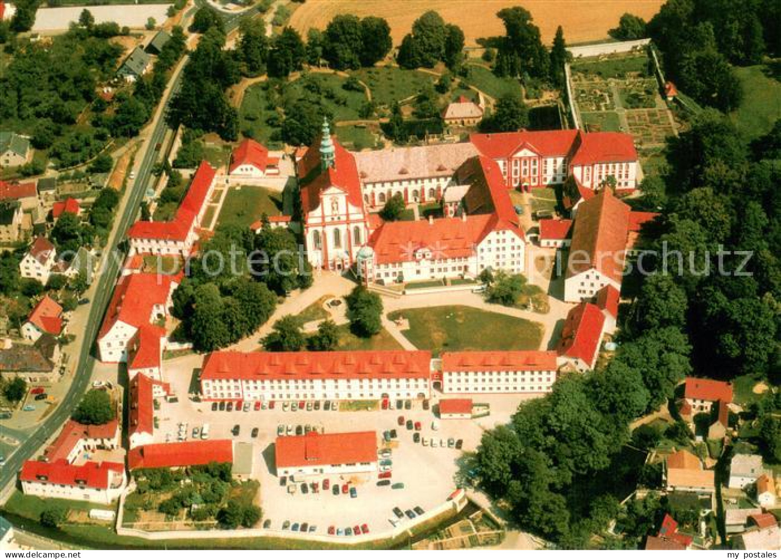 Panschwitz-Kuckau Zisterzienserinnen Abtei St Marienstern Fliegeraufnahme