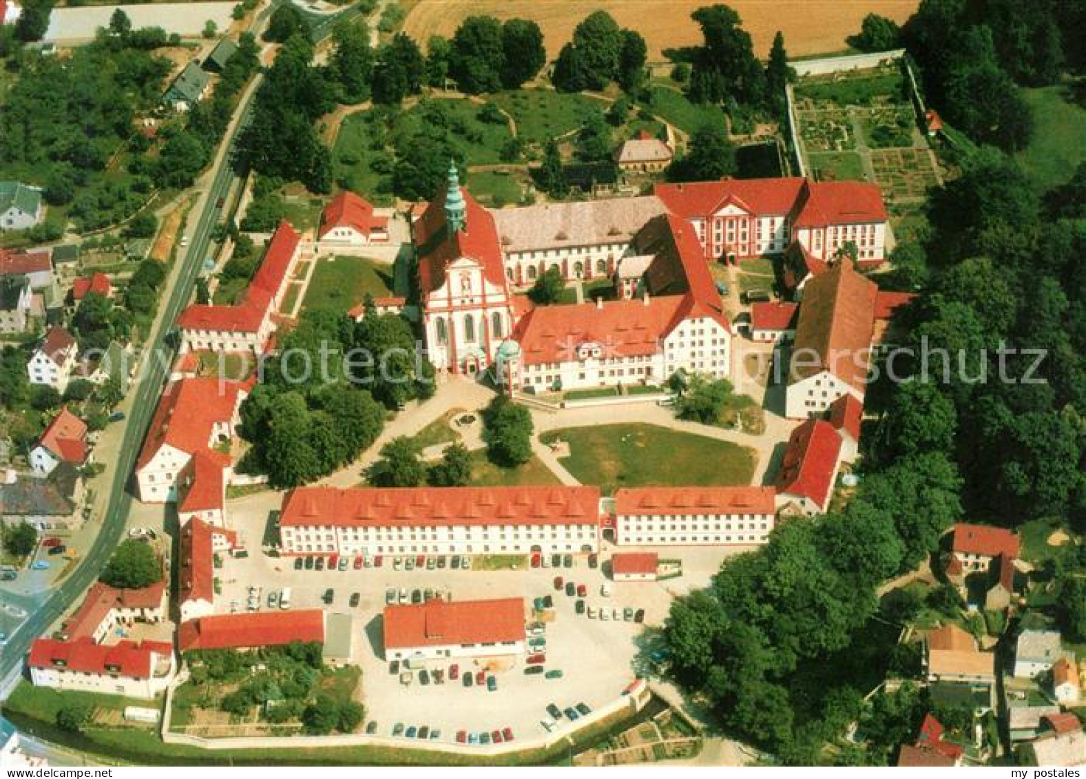 Panschwitz-Kuckau Zisterzienserinnen Abtei St Marienstern Fliegeraufnahme