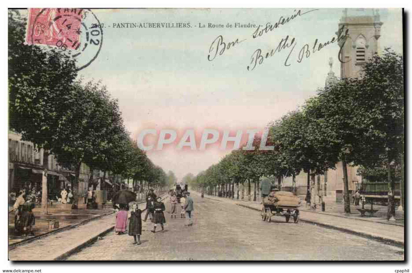 Pantin Aubervilliers CPA La route de Flandres