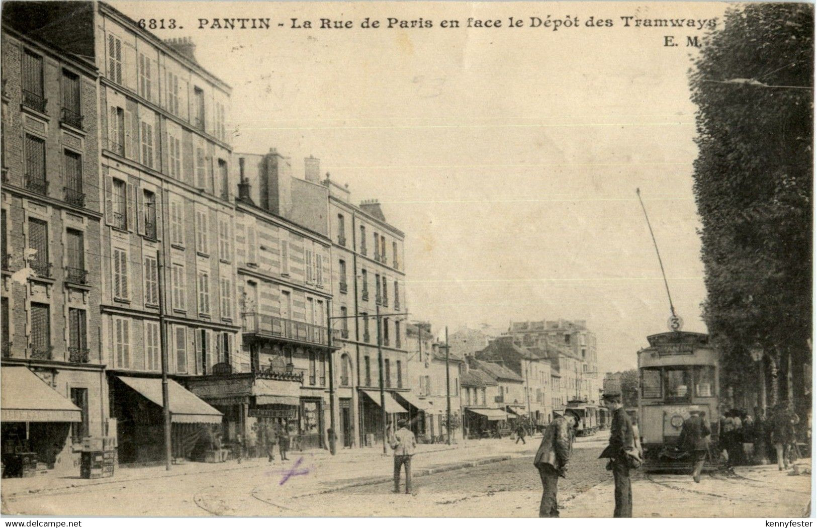 Pantin - La rue de Paris Tramway