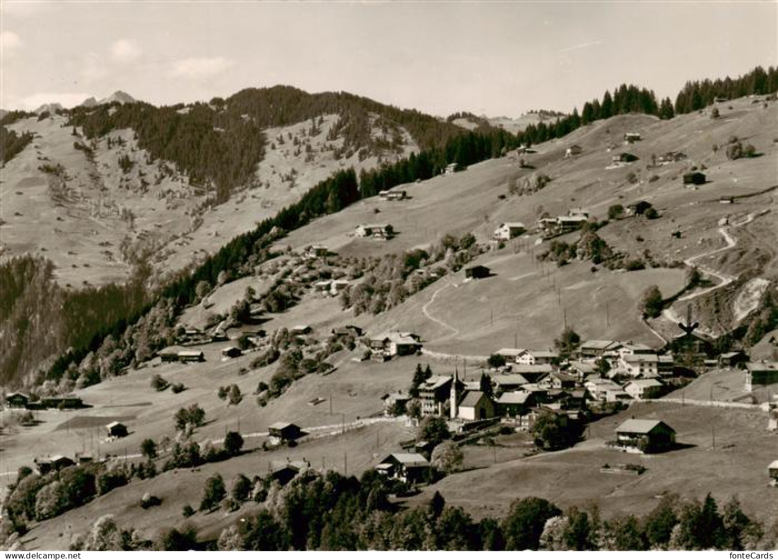 Pany-Luzein GR Fliegeraufnahme