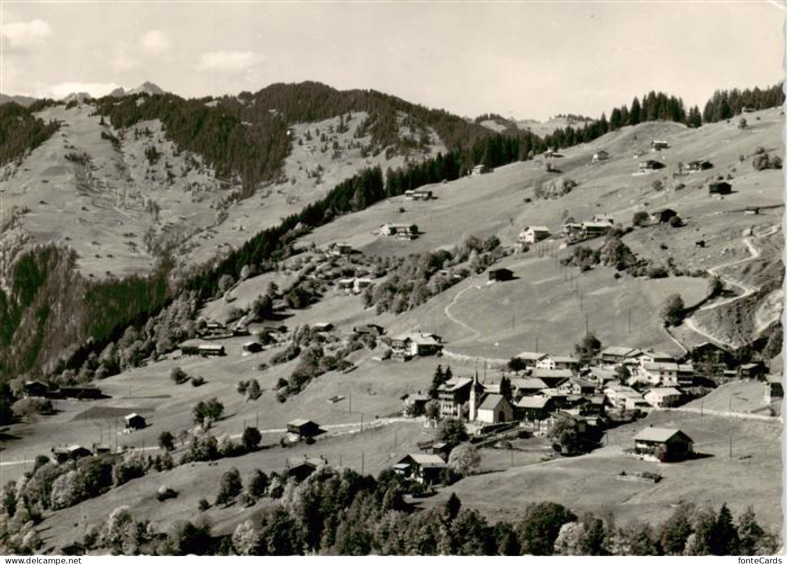Pany-Luzein GR Sommer und Winterkurort Panorama
