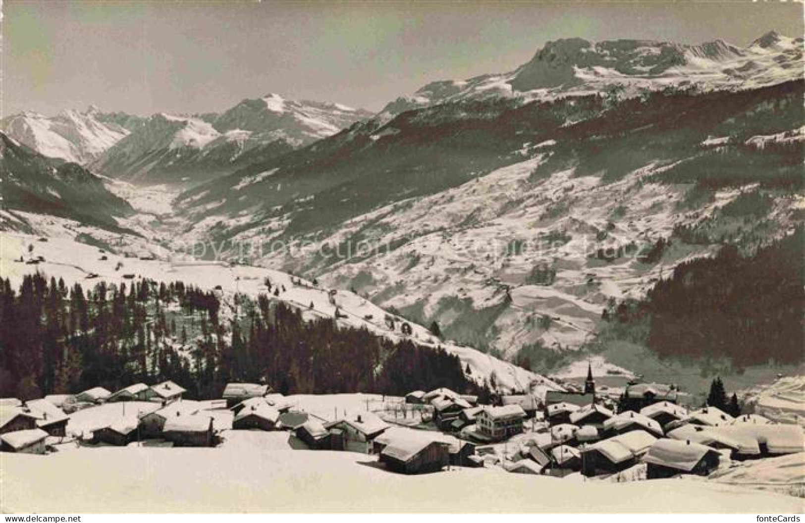 Pany-Luzein Praettigau-Davos GR Silvrettagruppe Pischahorn Casanna Parsenn Bergd