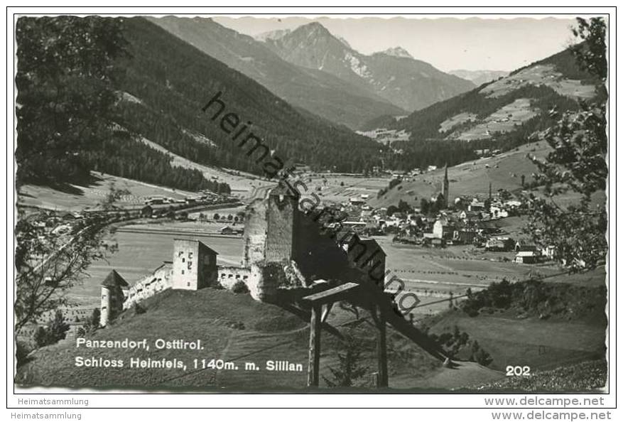 Panzendorf - Schloss Heinfels mit Sillian - Foto-AK