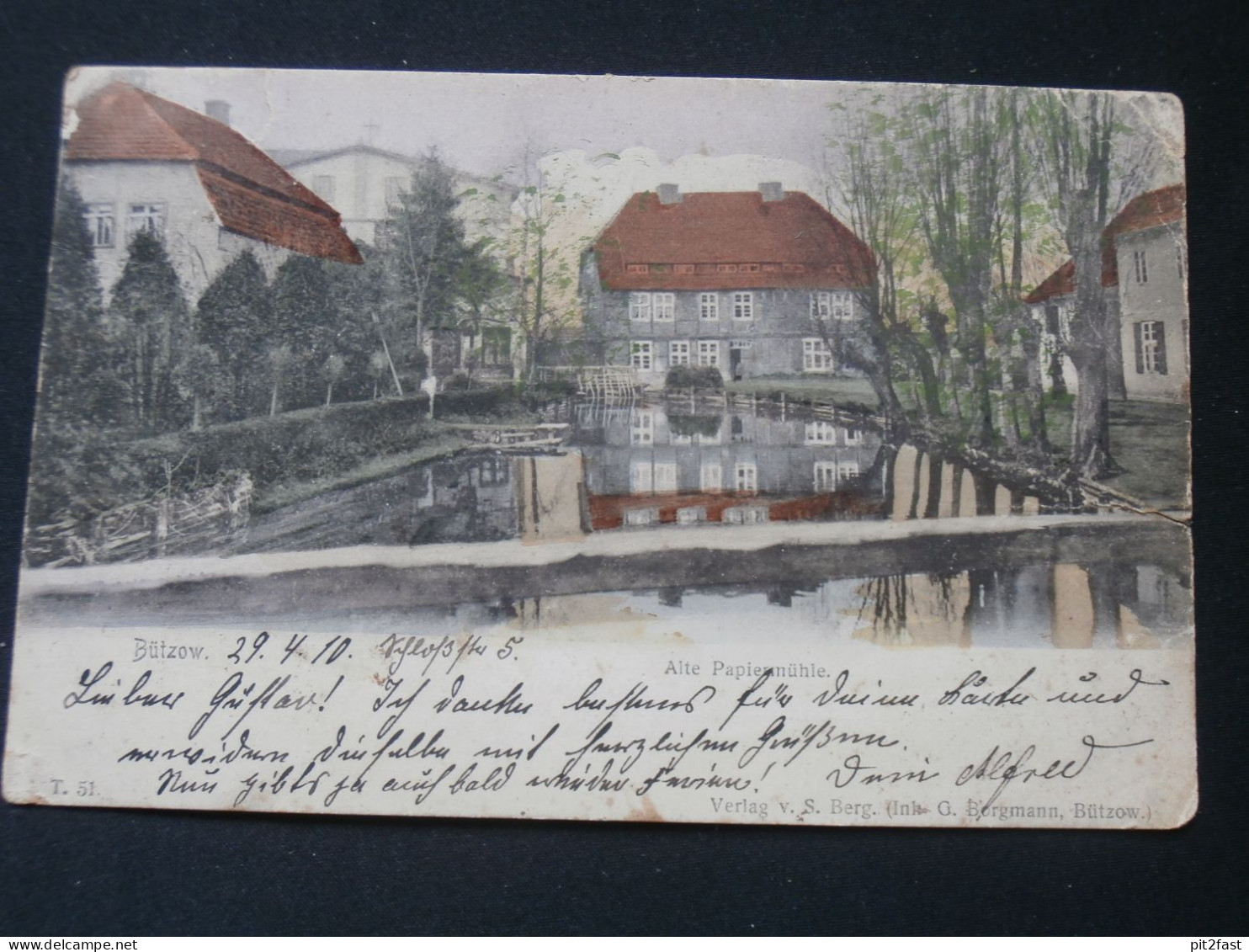 Papiermühle Bützow i.M. , 1910 , Mecklenburg , Ansichtskarte , CPA , AK !!