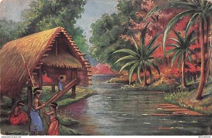 Künstler Postkarte Baumgarten, Fritz, Neumecklenburg Neuirland