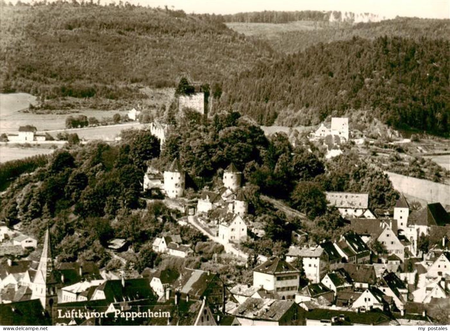 Pappenheim Mittelfranken Fliegeraufnahme