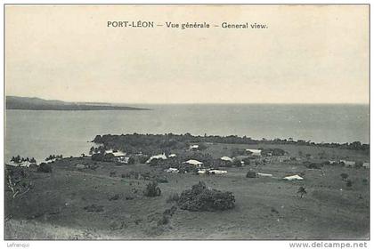 oceanie- ref 60- papouasie nouvelle guinée - port leon   -carte bon etat -