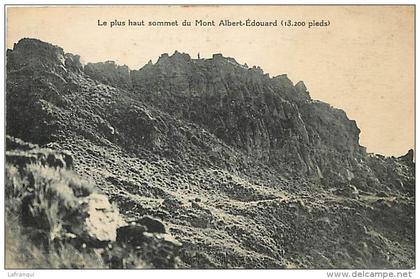 pays divers- ref C608- le plus haut sommet du mont albert edouard -papouasie -nouvelle guinée - carte bon etat  -