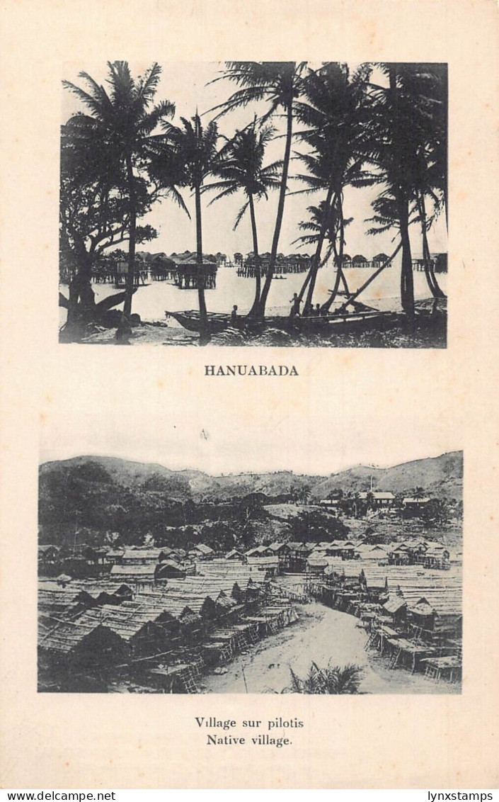 Papua New Guinea Hanuabada Native Village vintage postcard
