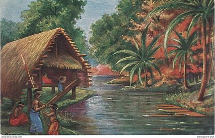 Litho AK Kolonialkriegerdank Neumecklenburg Neu Mecklenburg Südsee Deutsche Kolonie Schutzgebiet Deutsch Papua Neuguinea
