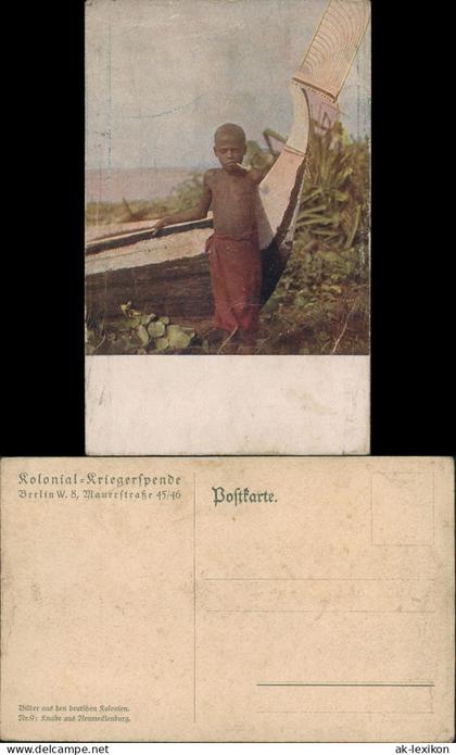 Neuirland Neumecklenburg Deutsche Kolonie Südsee Junge Papua-Neuguinea 1912